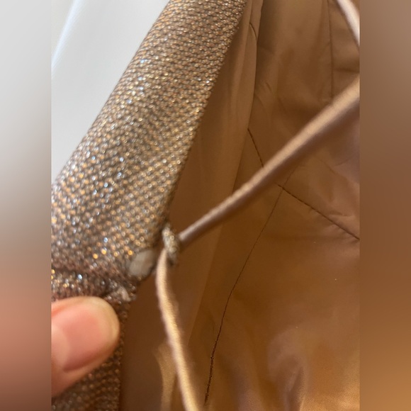 020 Sherri Hill Gold Sparkle Prom Dress - Picture 6 of 7